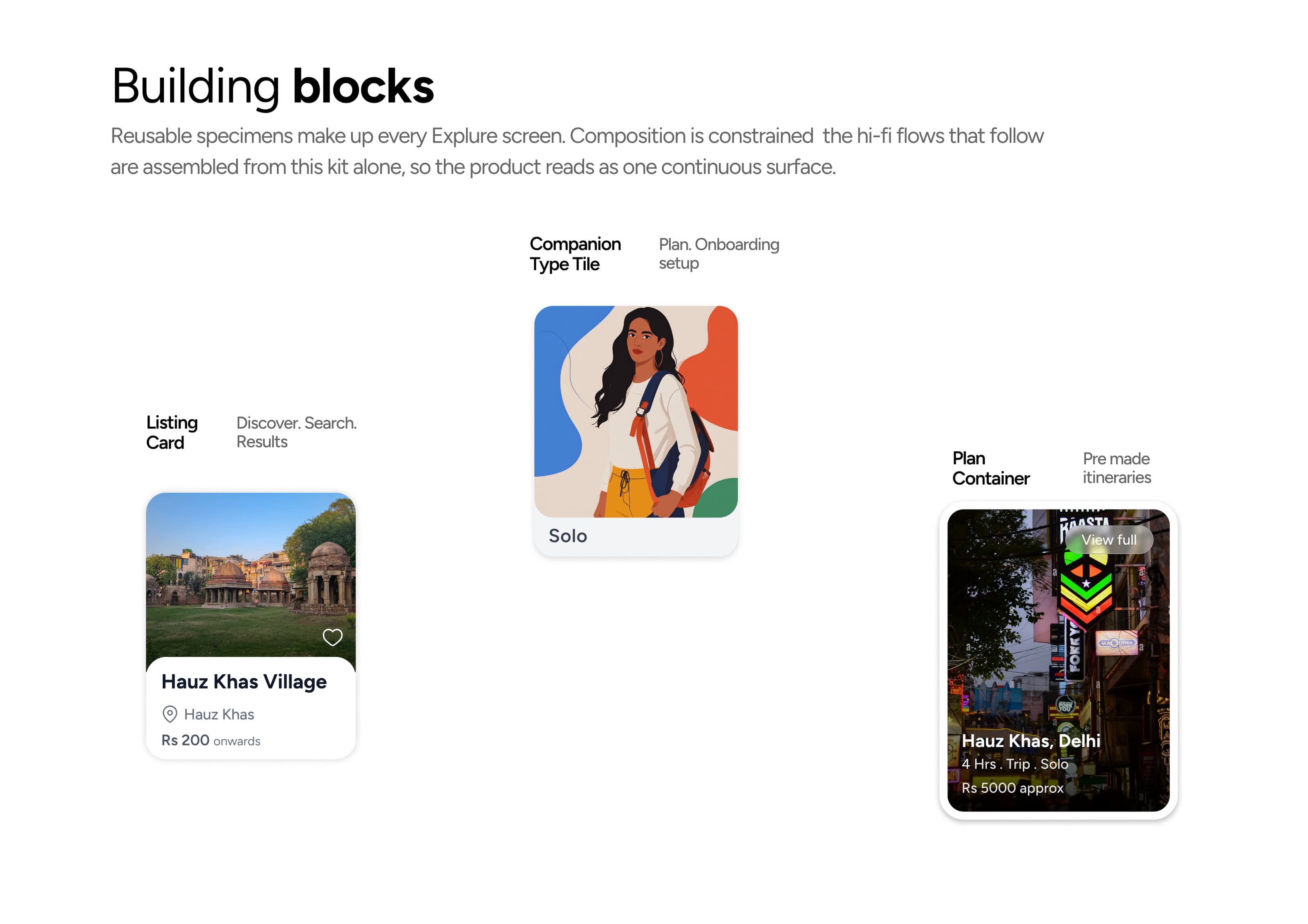 Explure case study — building blocks, component kit